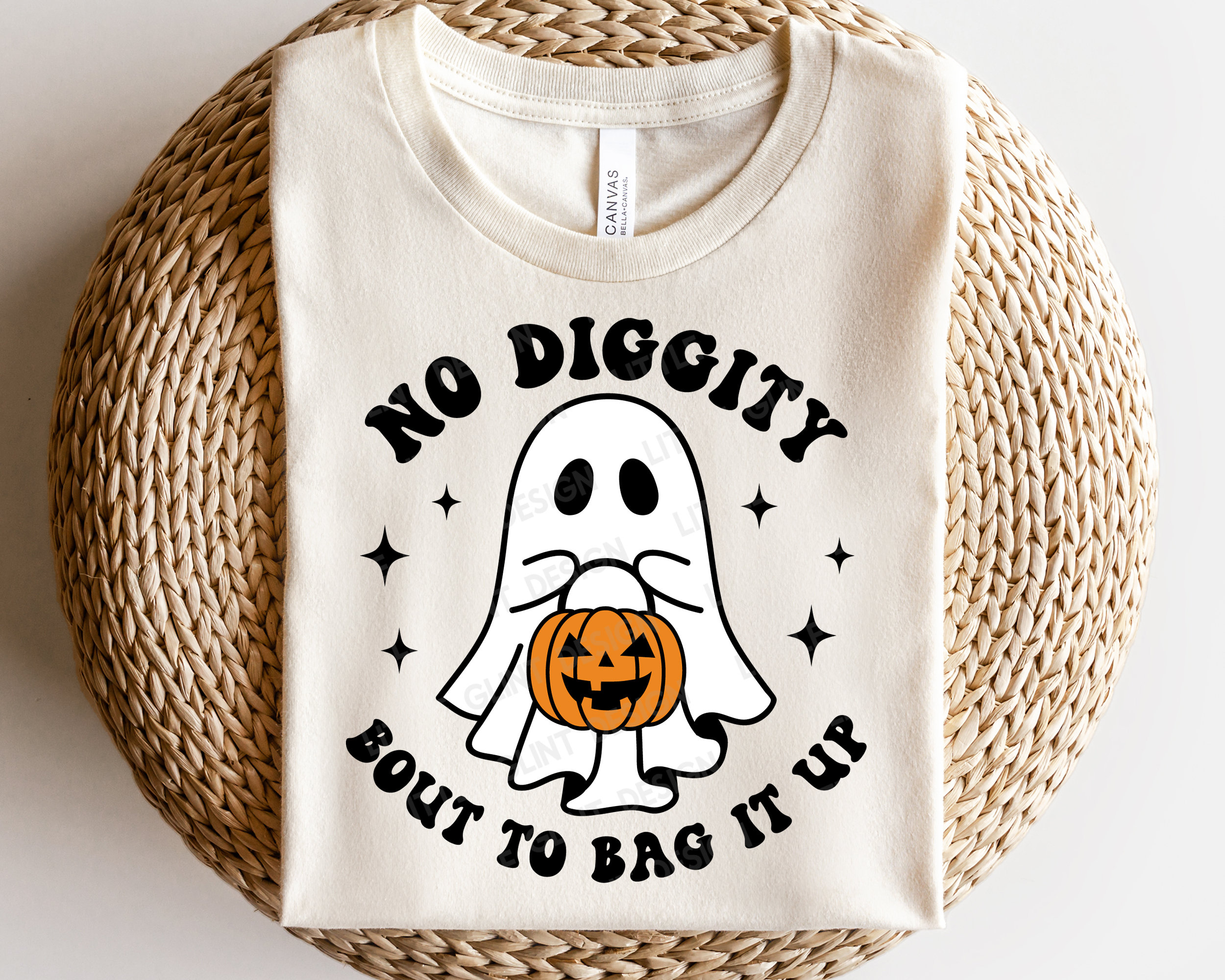 No Diggity Bout to Bag It up SVG Halloween Svg Cute Ghost Etsy