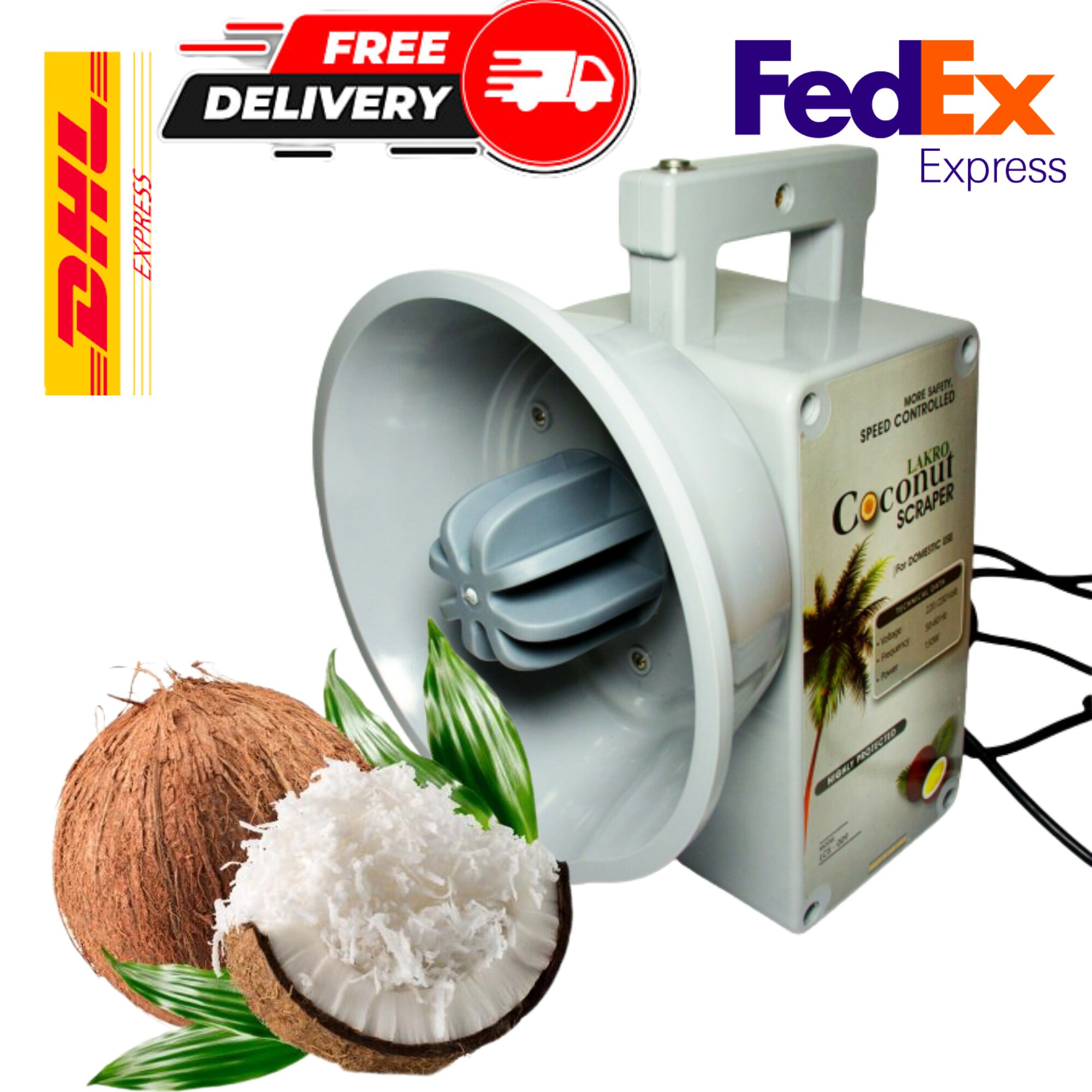 Electric 220v Coconut Scraper Grater FREE & FAST Shipping within 5 -9  days