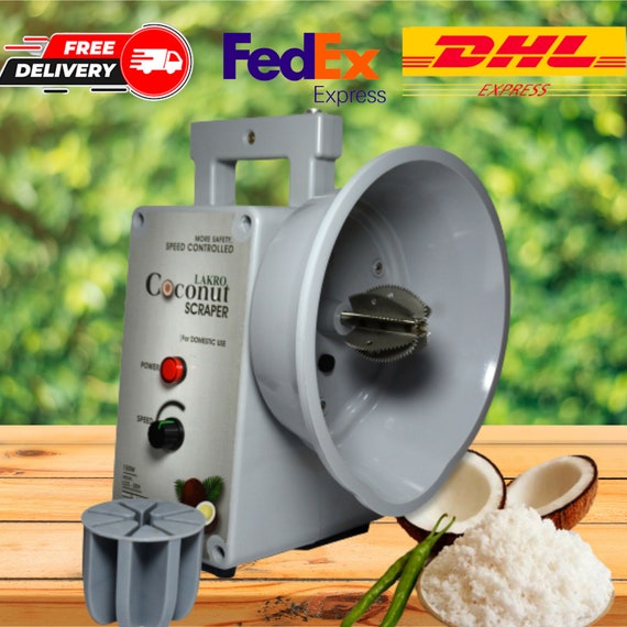 Versatile Electric Coconut Shredder, Safety Switch Enabled, Speed Control  String Hopper Cane, Essential Cooking Utensil & Gadget DHL Orfedex 