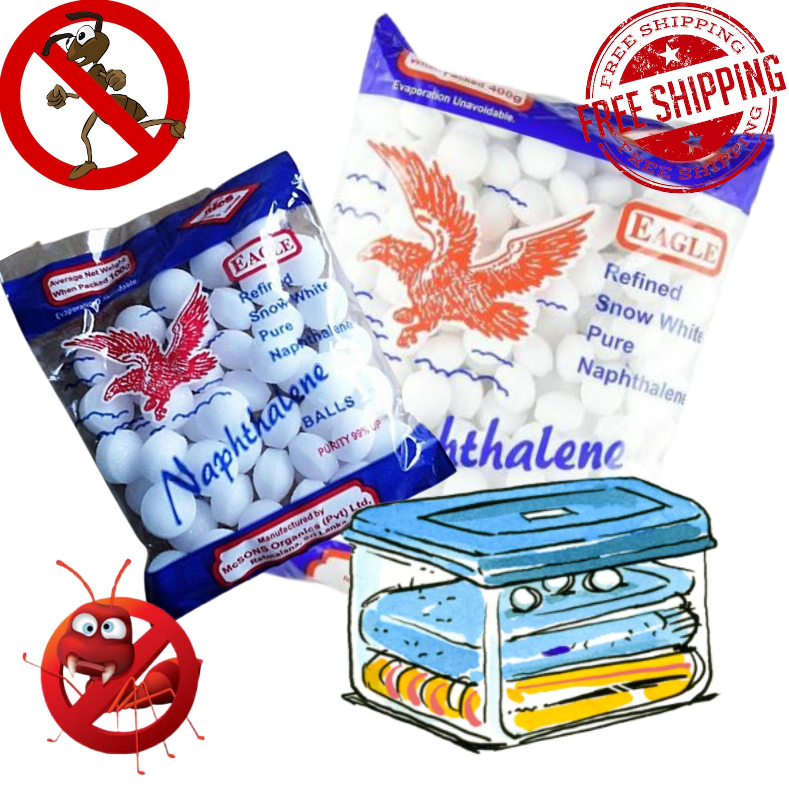 MOTHBALL WHITE Pest Control Moth Repellent Moth Insect Etsy