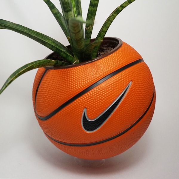 Basketball Planter Etsy
