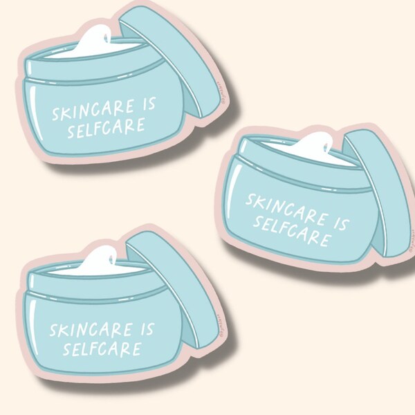 Skincare is  Selfcare Sticker, Skincare sticker, esthetician sticker, Self care sticker, water bottle sticker