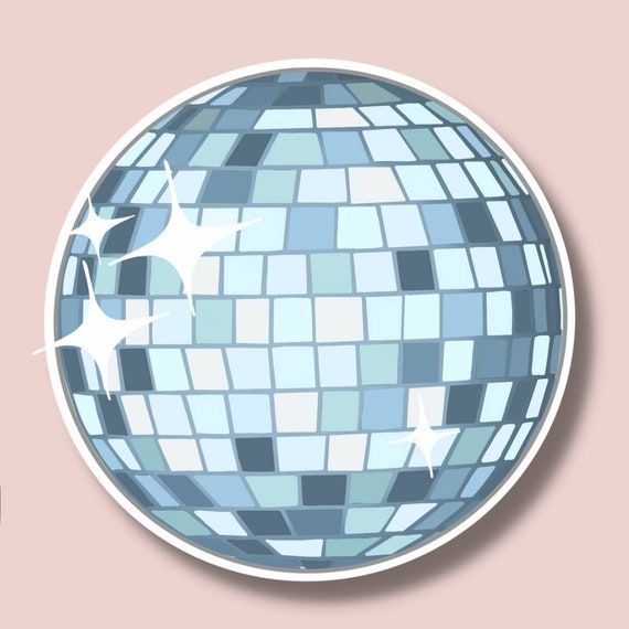 Retro disco ball sticker | vsco sticker | retro sticker | vinyl sticker |  disco stickers | Hippie Stickers | disco ball sticker | disco ball
