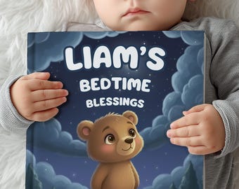 Personalized Blessings Book: Rhyming Woodland Bear Bedtime Story for Baby Boys and Girls
