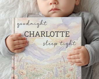 Personalized Wildflower Bedtime Book, Custom Nature Storybook With Name For Toddlers, Gift for Girl, Bedtime Keepsake