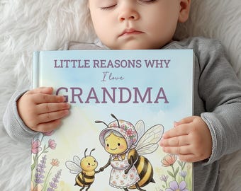 Personalized  Mother’s Day Gift For Grandma, Story Book from Grandchildren, Custom Nana Keepsake Book