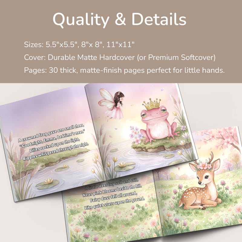 cover and size choices