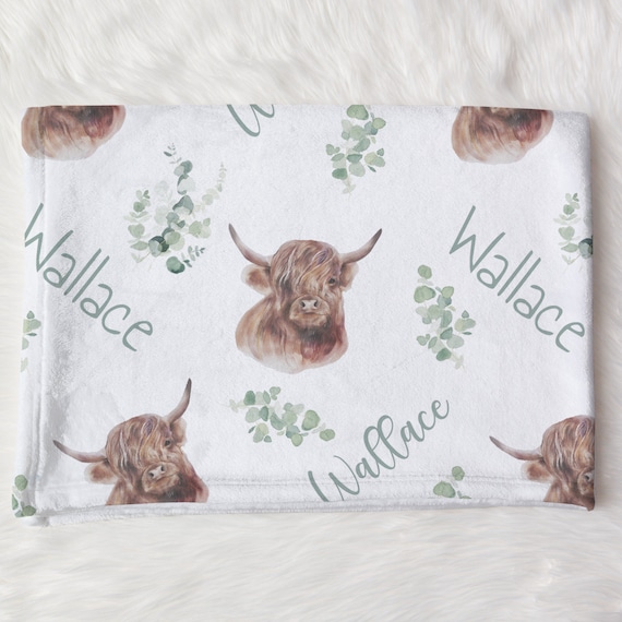 Highland cow blanket hotsell
