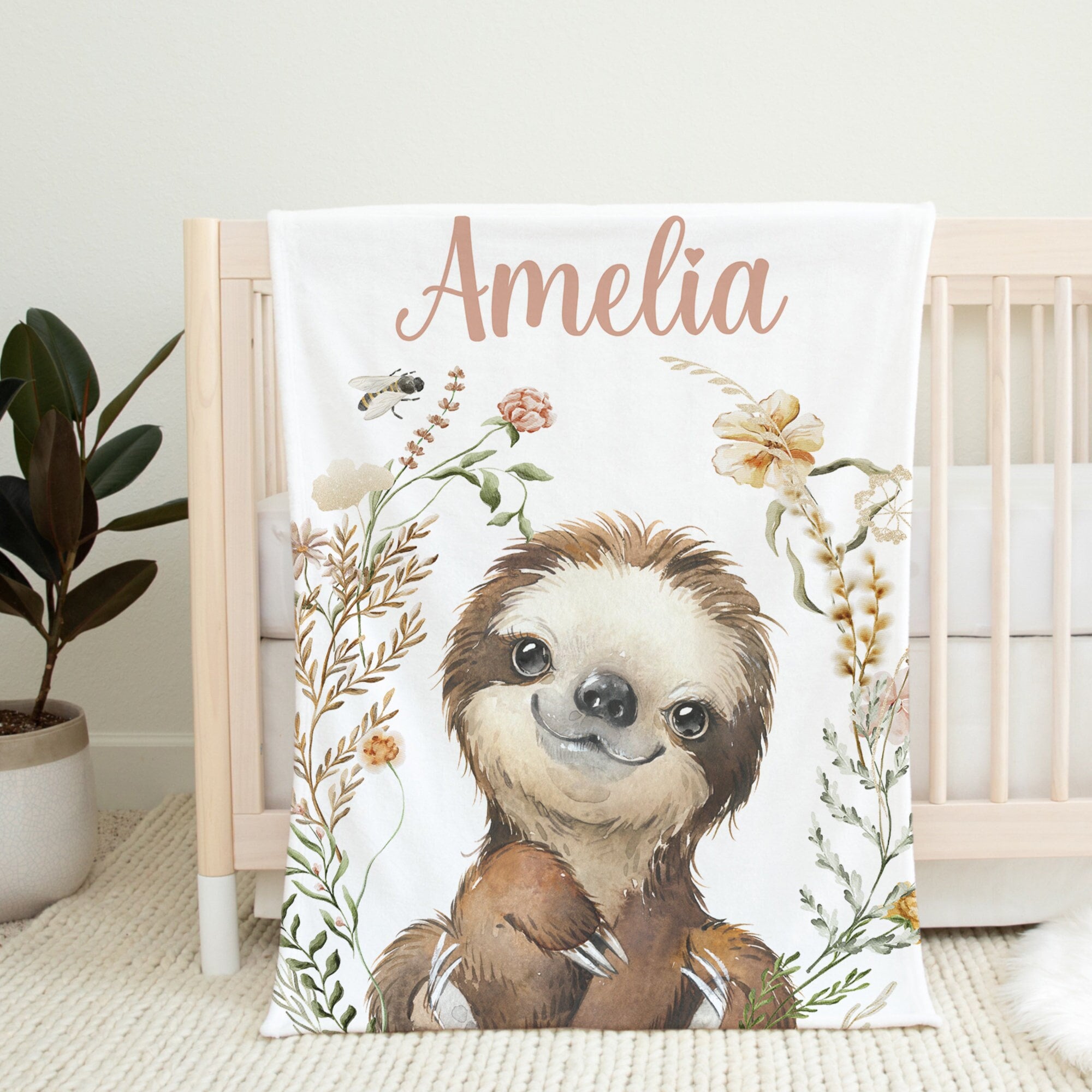 Sloth Toddler Bedding