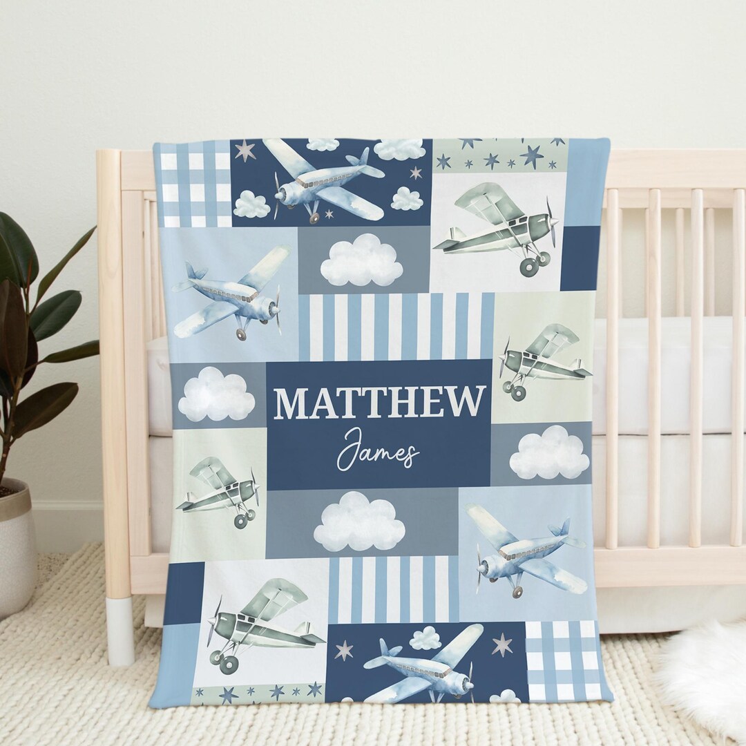 MAYORAL - Aeroplane Set Babygrow, Blanket & Bibs - Sky