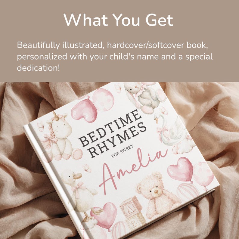 Personalized Nursery Rhymes Book, Custom Children’s Book With Name ...