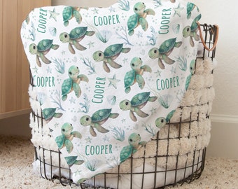 Sea Turtle Blanket - Etsy Sea Turtle Blanket - Etsy