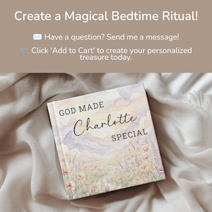 Personalized Christian Book With Name, Baptism Gift, Custom Bible Storybook For Toddlers, Baptism Gift for Boy or Girl, Bedtime Keepsake image 11