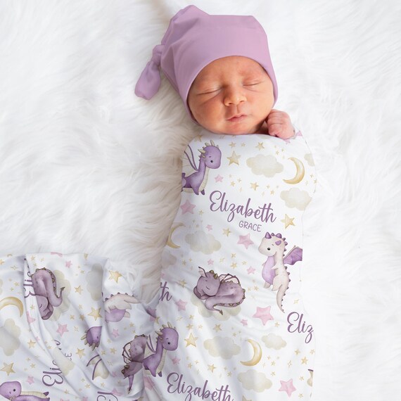 Personalized Fairy Watercolor Baby Blanket ??? Custom Name Swaddle Blanket For Girls, 30x40 Inches