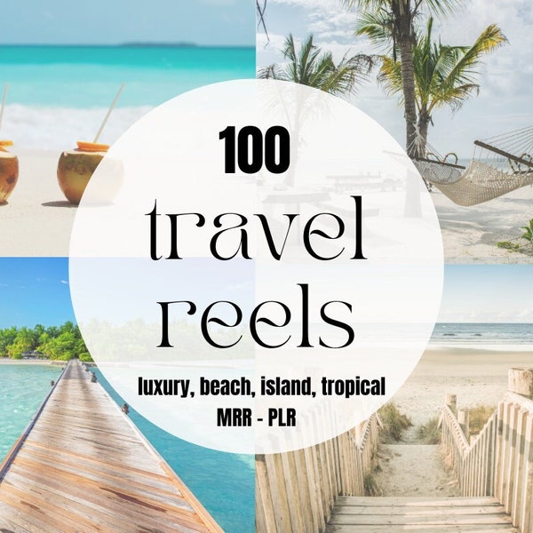 Master Resell Rights 100 Travel Reels | Insta Reels and TikTok Reels | Social Media Content Creation | Smma Agency | Cinema Reels