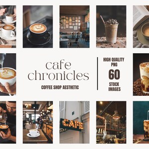 60 zdjęć stockowych do marketingu cyfrowego kawy | Blog kulinarny | Plan biznesowy kawiarni | Barista | Marketing restauracji | Widok rolki na Instagramie