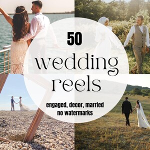 50 本の結婚式のハイライト ビデオ | 結婚式のビデオグラファーのストック ビデオ | ロマンチックなリール | 映画のような結婚式のビデオ | ロマンス + 愛 | 婚約しました!