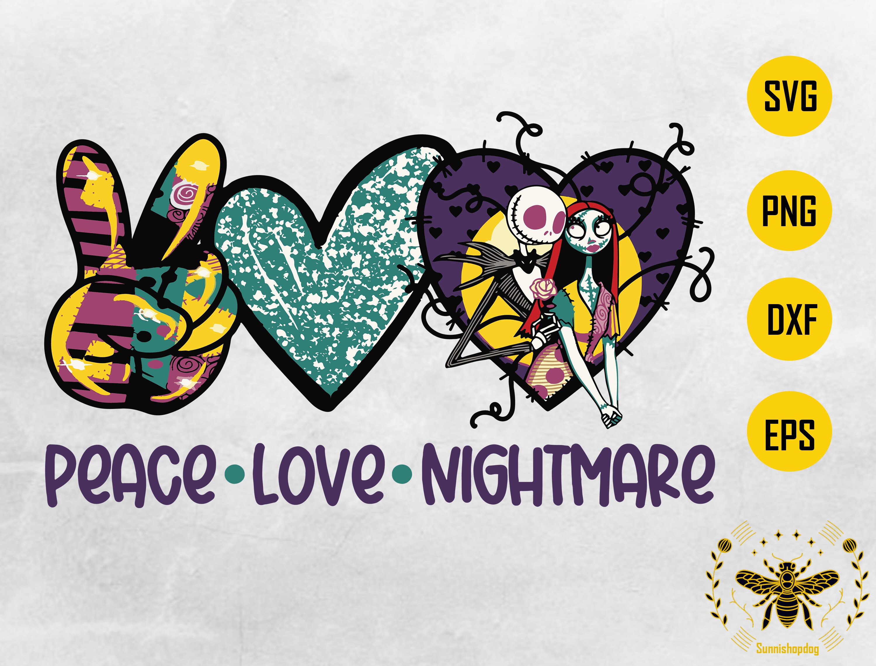 Free Free 255 Nightmare Before Christmas Love Svg SVG PNG EPS DXF File