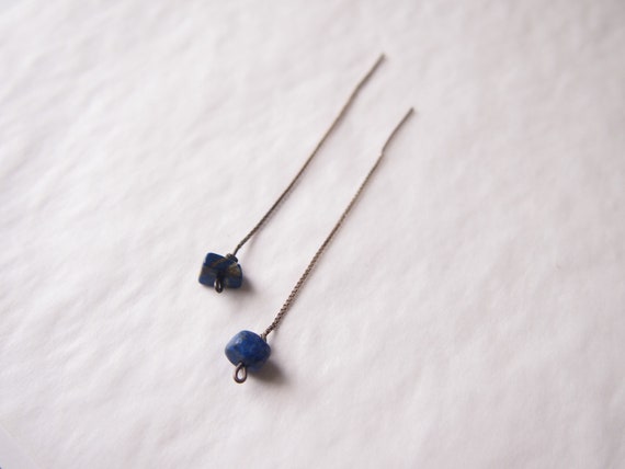 Set of vintage earrings. Vintage ear threads - image 2