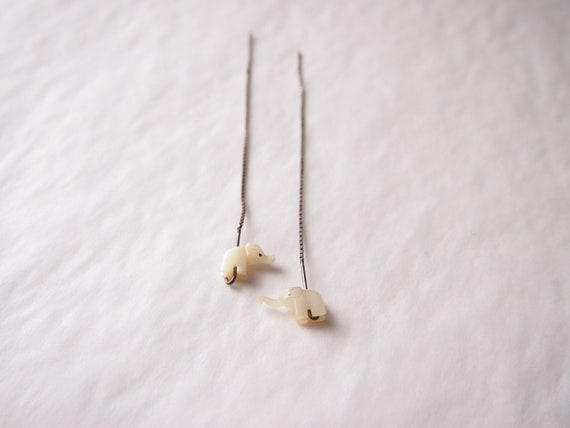 Set of vintage earrings. Vintage ear threads - image 3