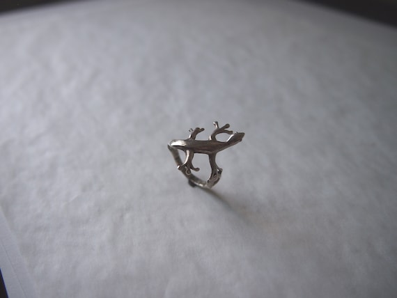 Vintage sterling silver lizard ring. Silver lizar… - image 5