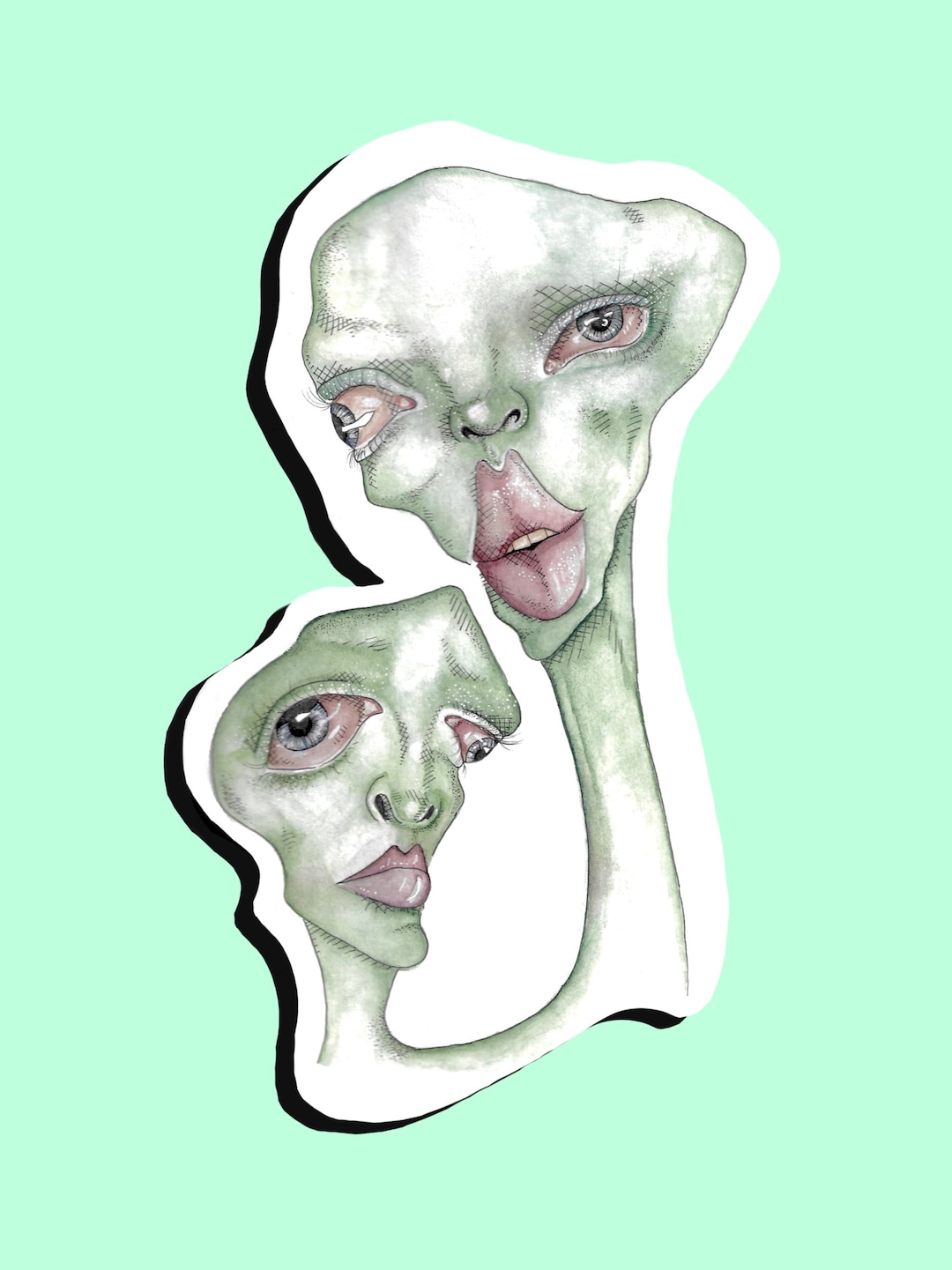 Alien Sticker - Etsy