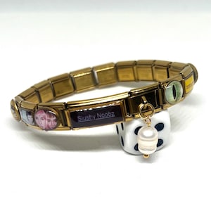 ⭐︎flat charm bracelet Amazon.com: NOOFNO Italian Charm Bracelet Starter - 18cm