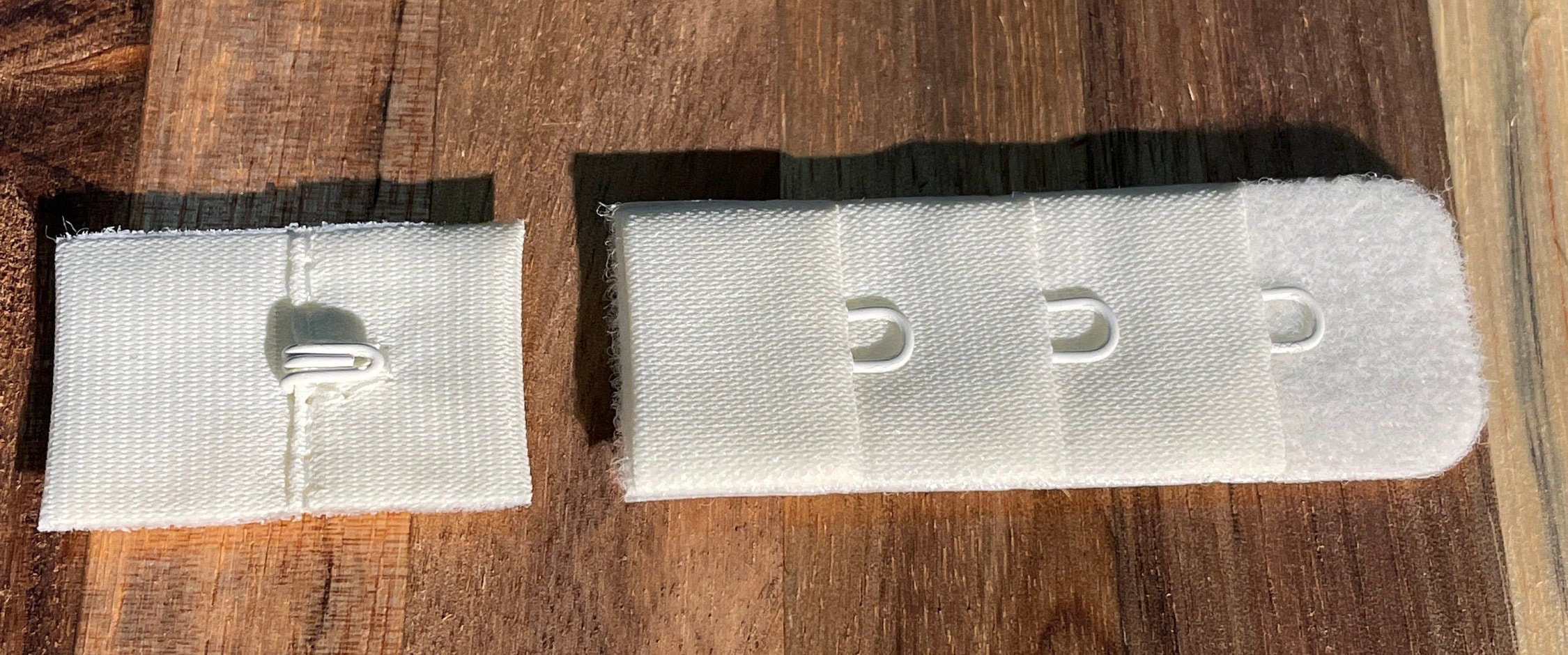 Bra Hook & Eye Closure, 1 X 3, Available in Black White Ivory, Sold as