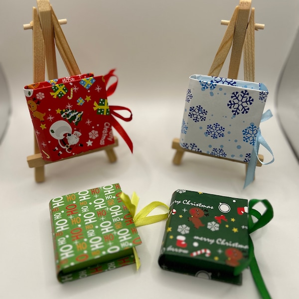 Mini Adventsbuch für Rittersport Minis; Kleine Geschenke; Weihnachten; Kleines Dankeschön; Tischdeko; Rentier; Advent; Winter; Schokolade