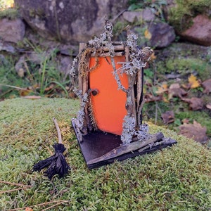 Halloween Fairy Door: Wooden Halloween Decor