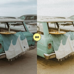 5 Retro Analog Presets Mobile Lightroom Vintage Grain Presets FujiFilm Filter Film Preset Aesthetic Film Presets Disposable image 4