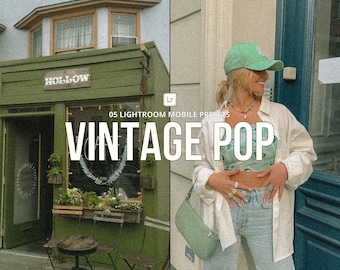 Vintage Pop Tones Mobile Presets | Pop Summer Style | Stylish Retro| For outdoors photos | Fine Tones edit