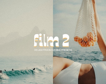 15 Warm Film Lightroom Mobile Presets: Vintage Grain Analog Filters (Mobile & Desktop)