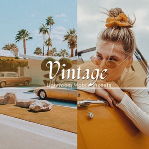 10 Vintage Lightroom Mobile Presets | Vintage Presets | Retro Presets | Moody Presets | Earthy Presets | Instagram Presets