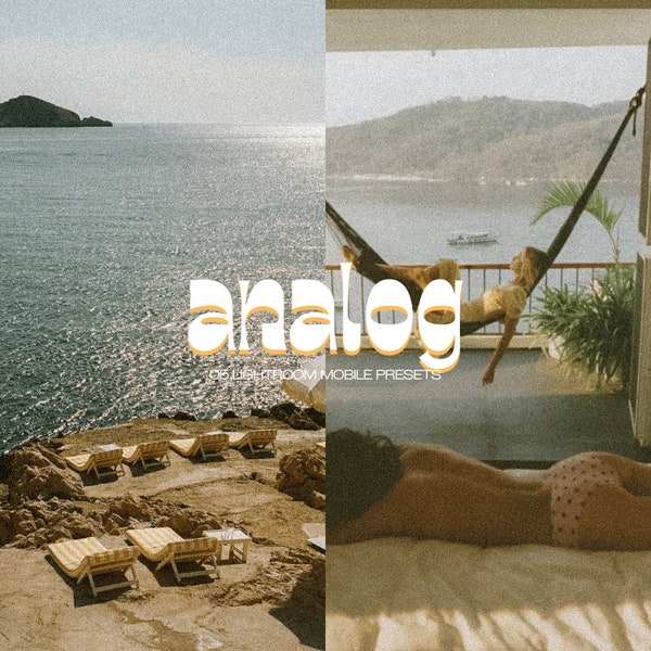 5 Analog effect Vintage Presets |  Mobile Lightroom Presets |   FujiFilm Filter |  | Aesthetic Film | Retro Grain Presets | Film Look Preset