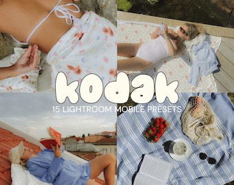 New KODAK Collection | 15 MOBILE Lightroom Presets | Kodak Film Filters | Retro Look | Vintage Tones |  Instagram & Blogger Filters