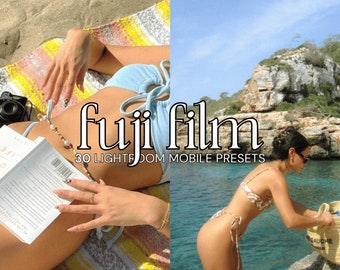30 Fuji Film Presets | Mobile Lightroom | ästhetik Film Presets | Vintage Getreide Presets | Filmfilter | Retro-Vibes | Instagram-Presets