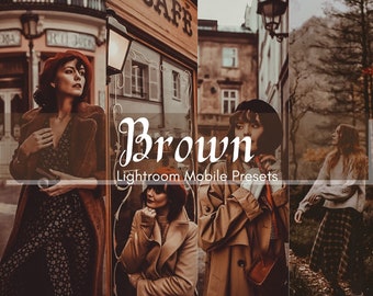 5 Moody Lightroom Mobile Presets | Warm Presets | Blogger Presets | Brown Presets | Fall Presets | Vintage Presets | Instagram Presets