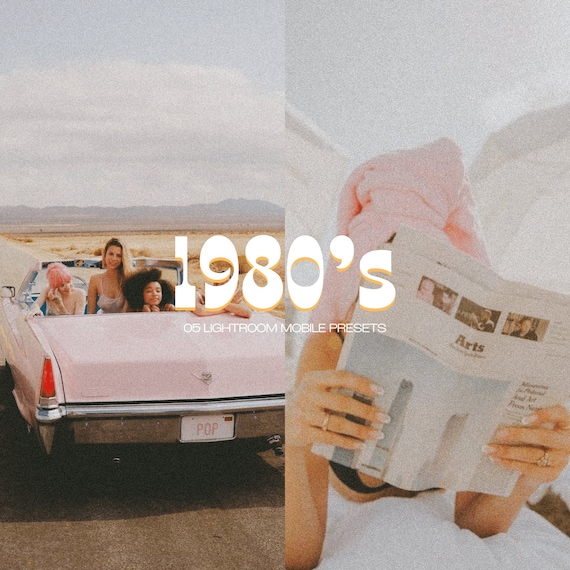 15 Retro 1980s Film Lightroom Mobile Presets (Mobile & Desktop Filters)