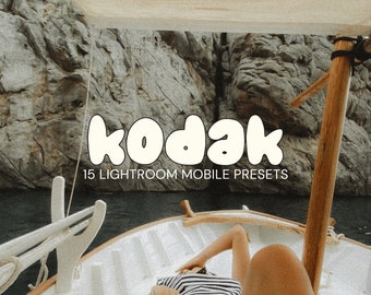 15 Film Kodak MOBILE Lightroom Presets | Retro Film Filters | Vintage Look | Instagram & Blogger Filters |