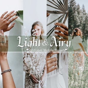 3 Bright Lightroom Mobile Presets | Bright Presets | Blogger Presets | Mobile Presets | Light Presets | Instagram Presets