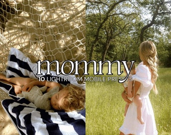 30 Premium Mommy Lightroom Presets | Mobile Lightroom | Kids Filters | Natural Aesthetis Presets | Warm Motherhood Presets | Baby presets |