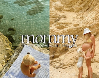 30 MOMMY LIGHTROOM PRESETS | Mobile Lightroom | Family Filters | Natural Airy Presets | Warm Motherhood Presets | Baby presets |