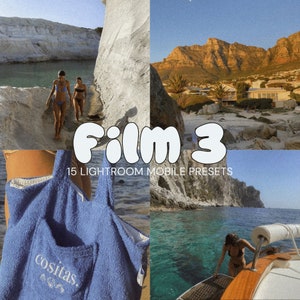 FILM 3 | 15 Mobile Lightroom Presets | Classic Film Filters | Film look edit for Mobile Lightroom | Retro Filters | Instagram Film Presets