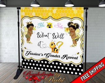 What Will It Bee Baby Shower Backdrop Etsy What Will It Bee Baby Shower Backdrop Etsy