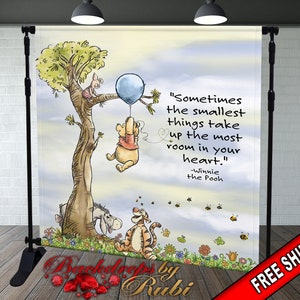 Winnie the Pooh Baby Shower, Winnie the Pooh Nursery/Baby Shower, Winnie the Pooh Backdrop, Winnie the Pooh Vintage/ Winnie the Pooh Classic