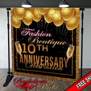 Logo Step and Repeat Business Event Backdrop, Custom Logo Backdrop, Business Logo Backdrop, Business Step And Repeat, anniversary backdrop