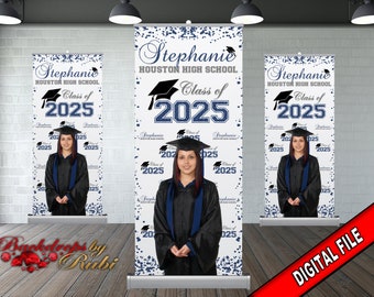 Graduation Retractable, Graduation Banner, Graduation Retractable Banner, Graduation Custom Roll Up Banner, Class of 2026 Retractable Banner