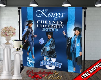 Backdrop + Floor decal, Custom Magazine Graduation Banner Floor Decal Party Decor, Graduate class of 2024 Congrats to grads prom banner