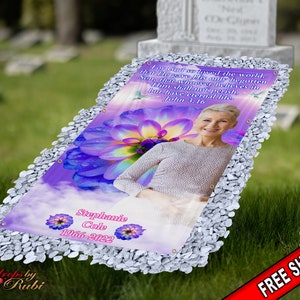 Grave Blanket, Grave Cover, Memorial Grave Blanket, Custom Grave Blanket, In Loving Memory Sign, Grave Funeral Blanket, Memorial Keepsakes